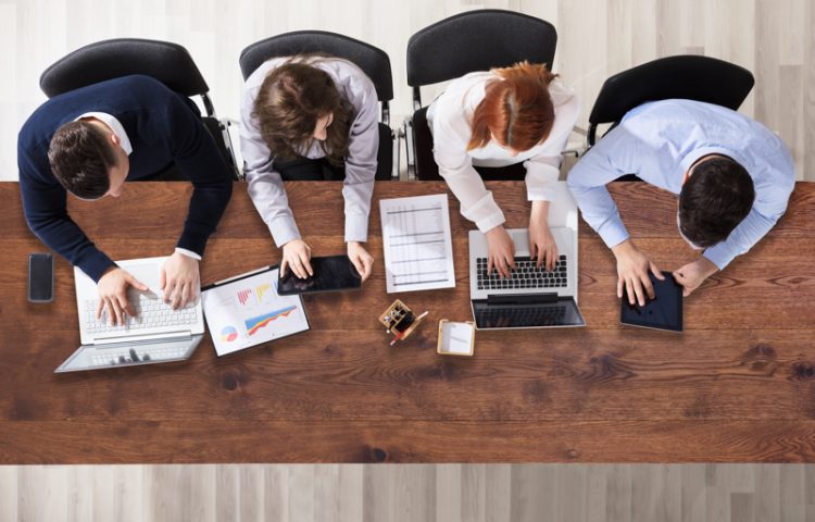People working together