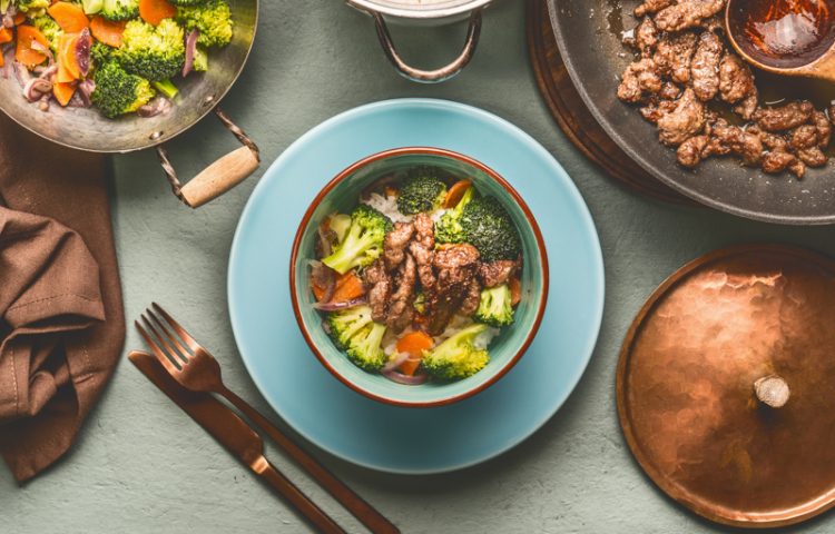 Beef stir fry with vegetables