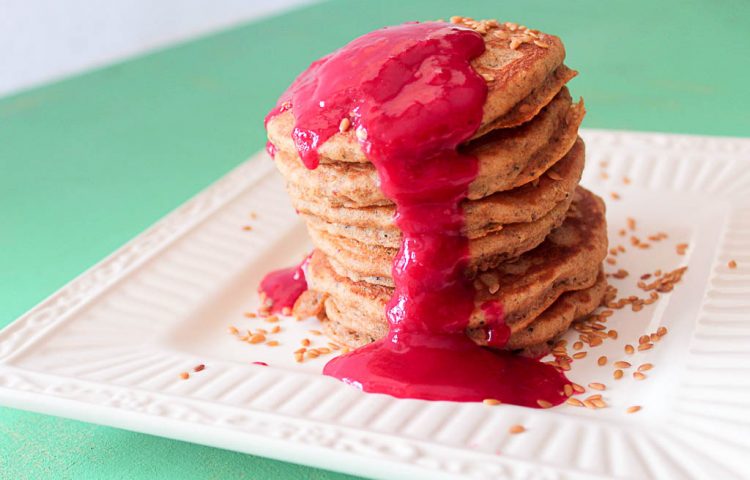 Raspberry pancakes