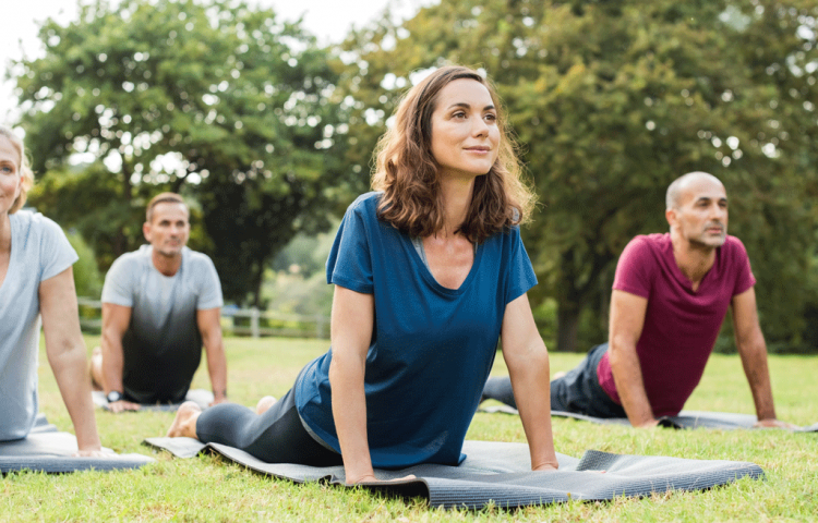 Outdoor yoga