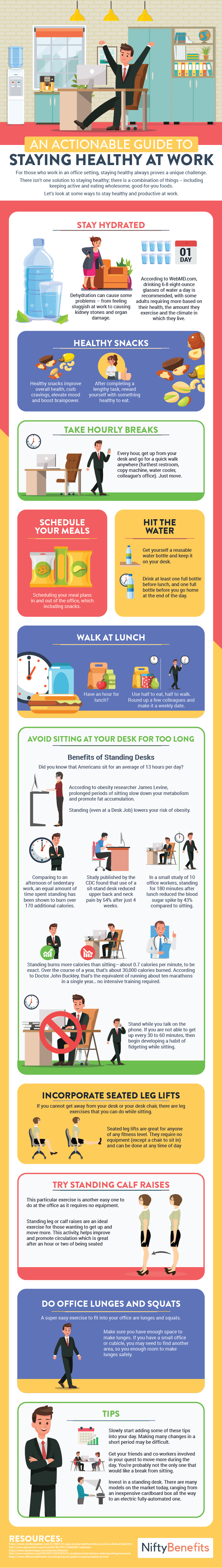 Healthy At Work Infographic