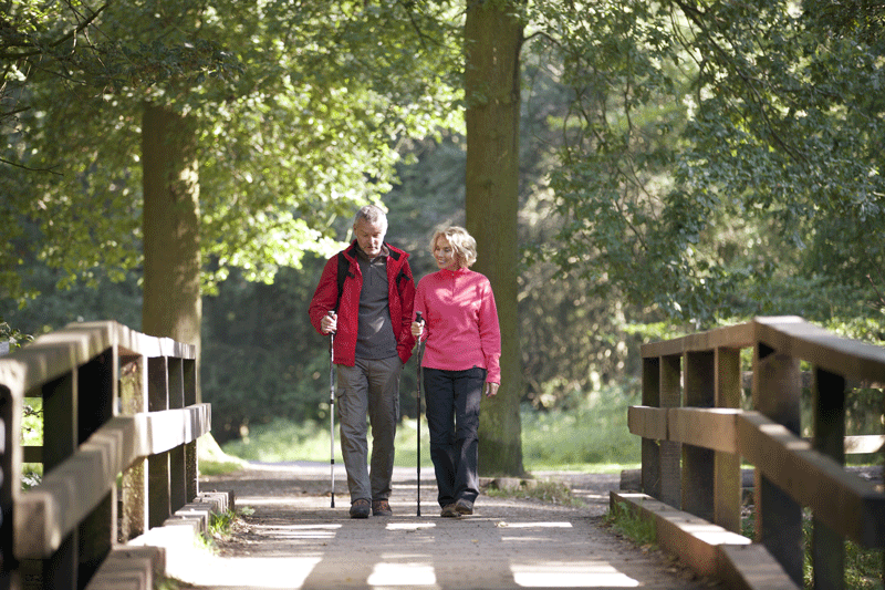 power walking couple